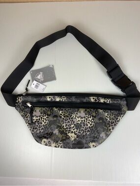 Disney Mickey Mouse Leopard Print Belt Bag Fanny Pack Crossbody NWT